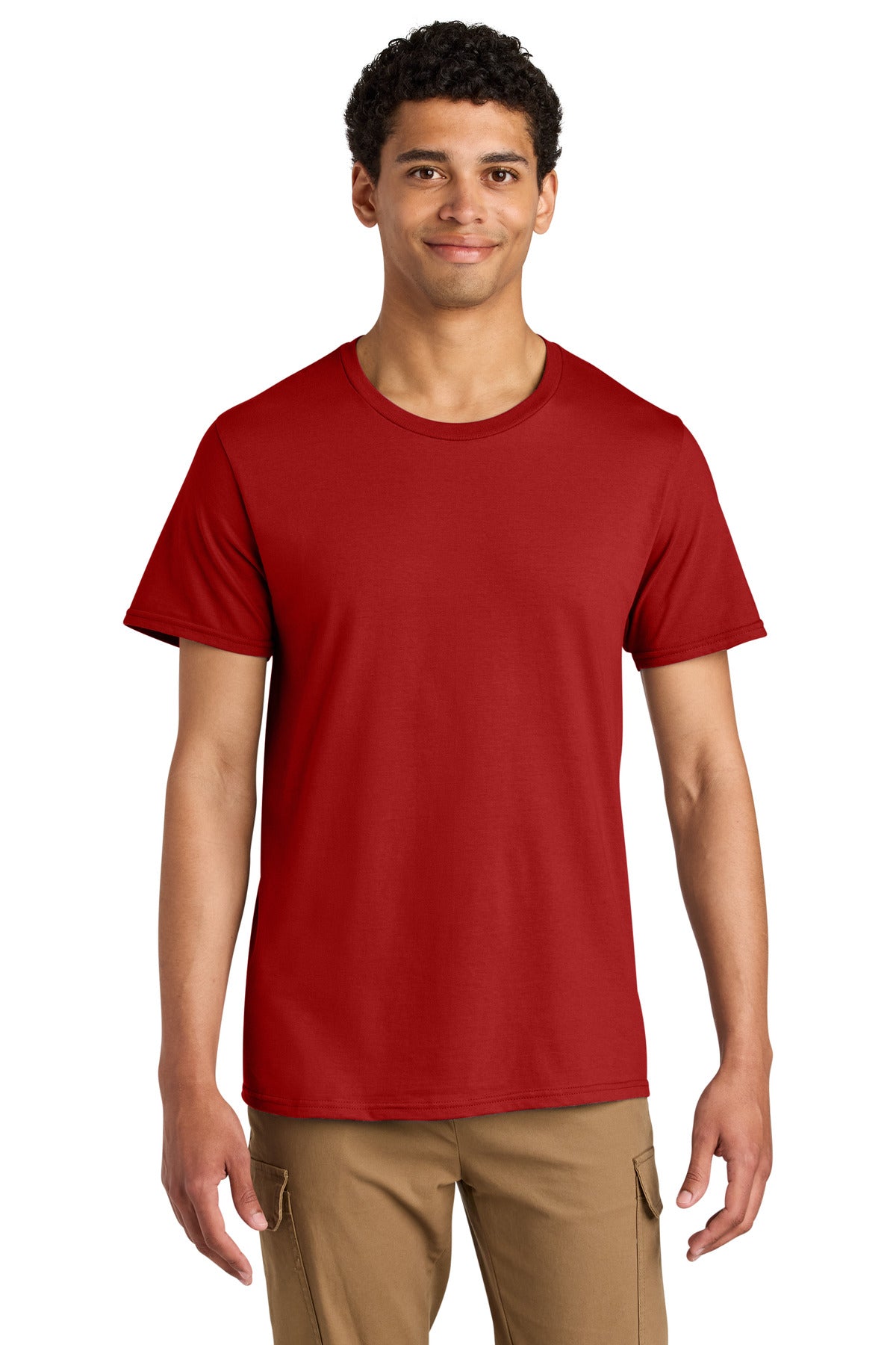 Jerzees Unisex Premium Combed Ring Spun Cotton Tee 570M - True Red - front