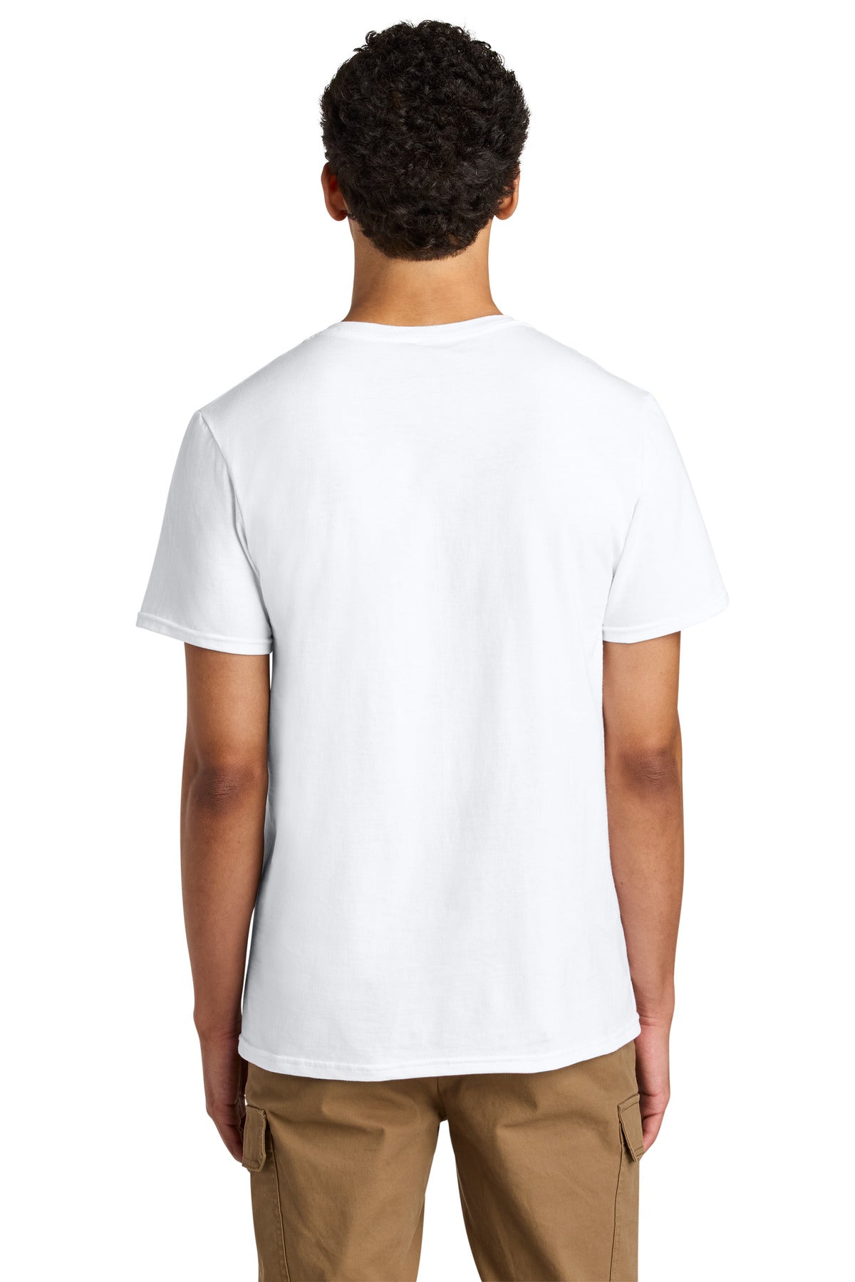 Jerzees Unisex Premium Combed Ring Spun Cotton Tee 570M - White - back