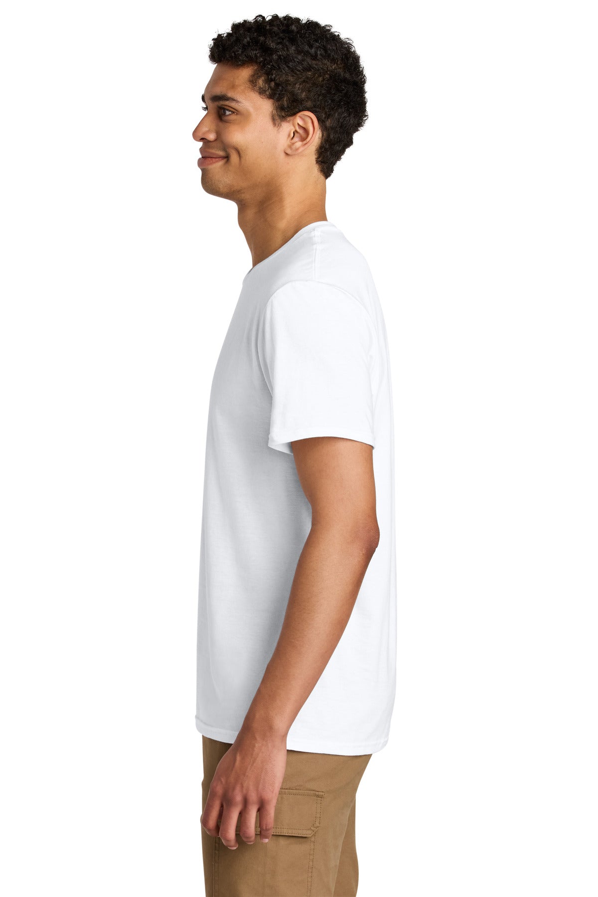 Jerzees Unisex Premium Combed Ring Spun Cotton Tee 570M - White - side