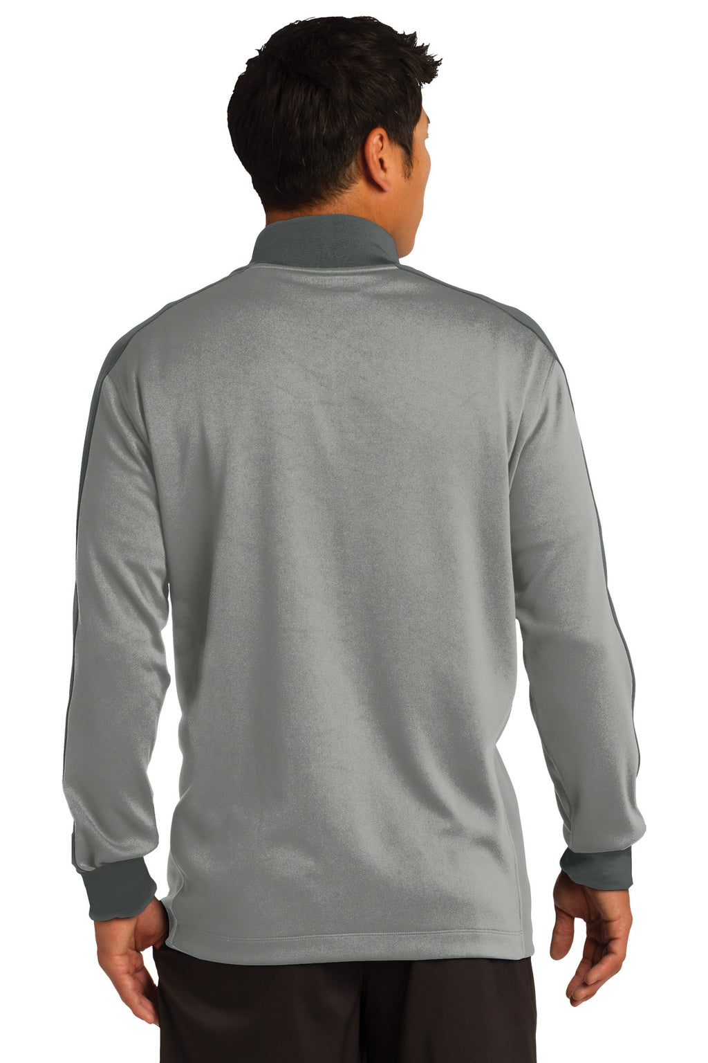 Nike Dri-FIT 1/2-Zip Cover-Up. 578673 - Athletic Grey Heather/ Dark Grey - back