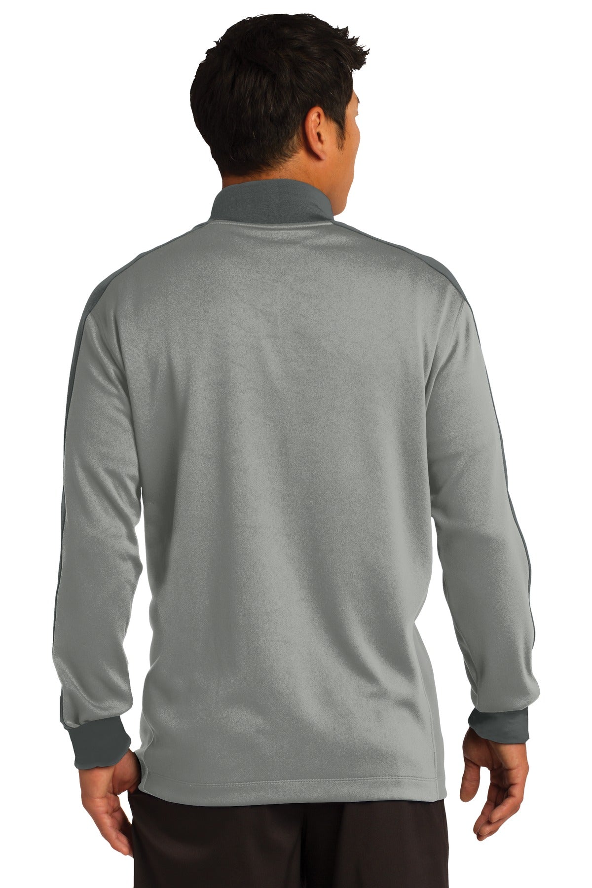 Nike Dri-FIT 1/2-Zip Cover-Up. 578673 - Athletic Grey Heather/ Dark Grey - back