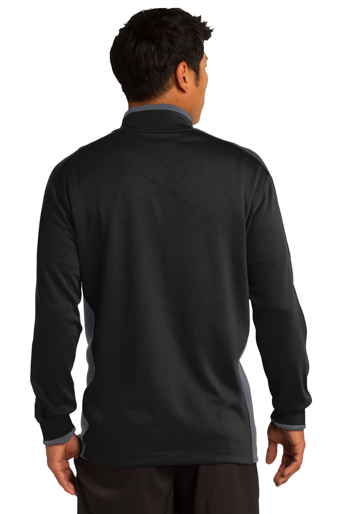 Nike Dri-FIT 1/2-Zip Cover-Up. 578673 - Black/ Dark Grey/ White - back