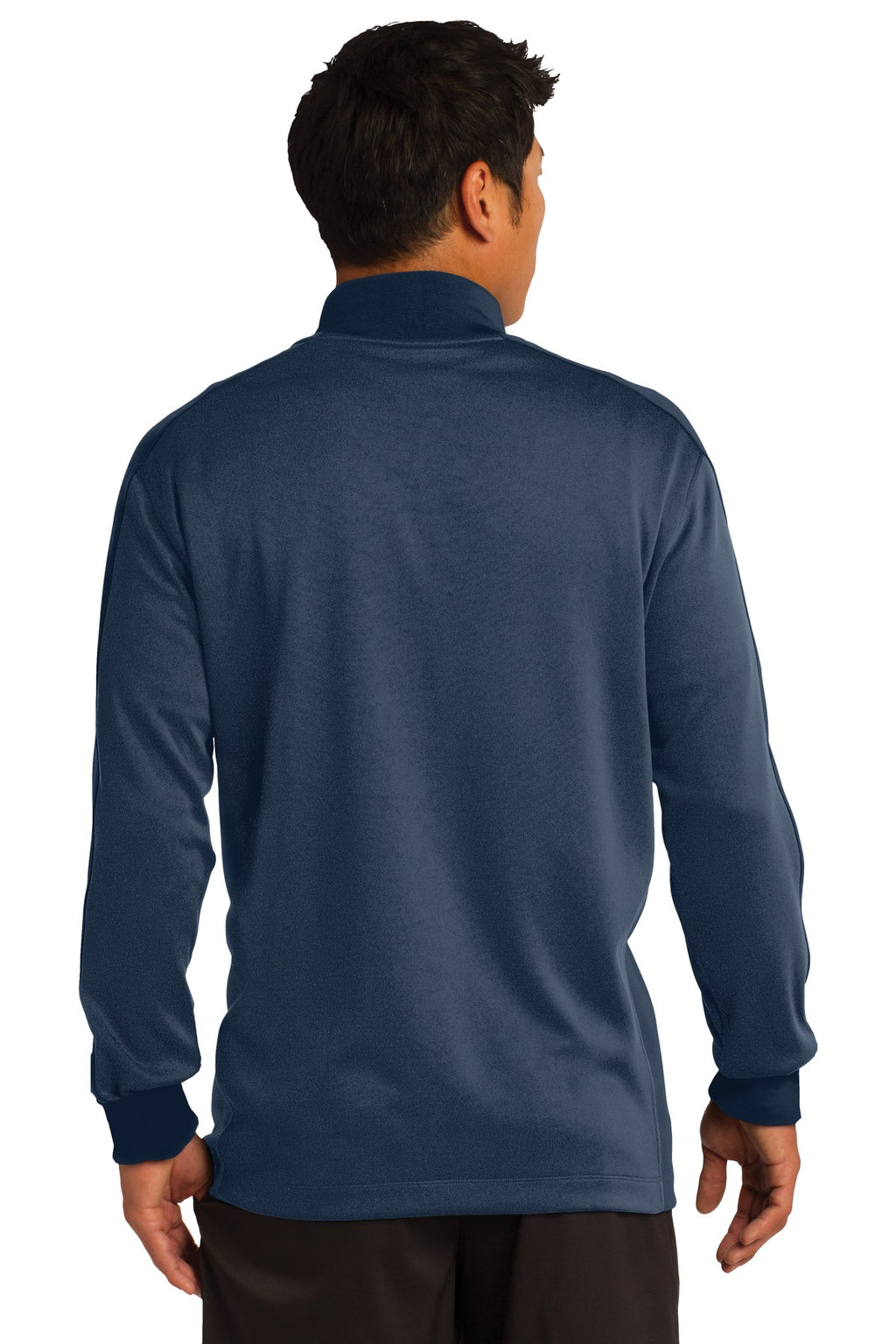 Nike Dri-FIT 1/2-Zip Cover-Up. 578673 - Midnight Navy Heather/ Midnight Navy - back