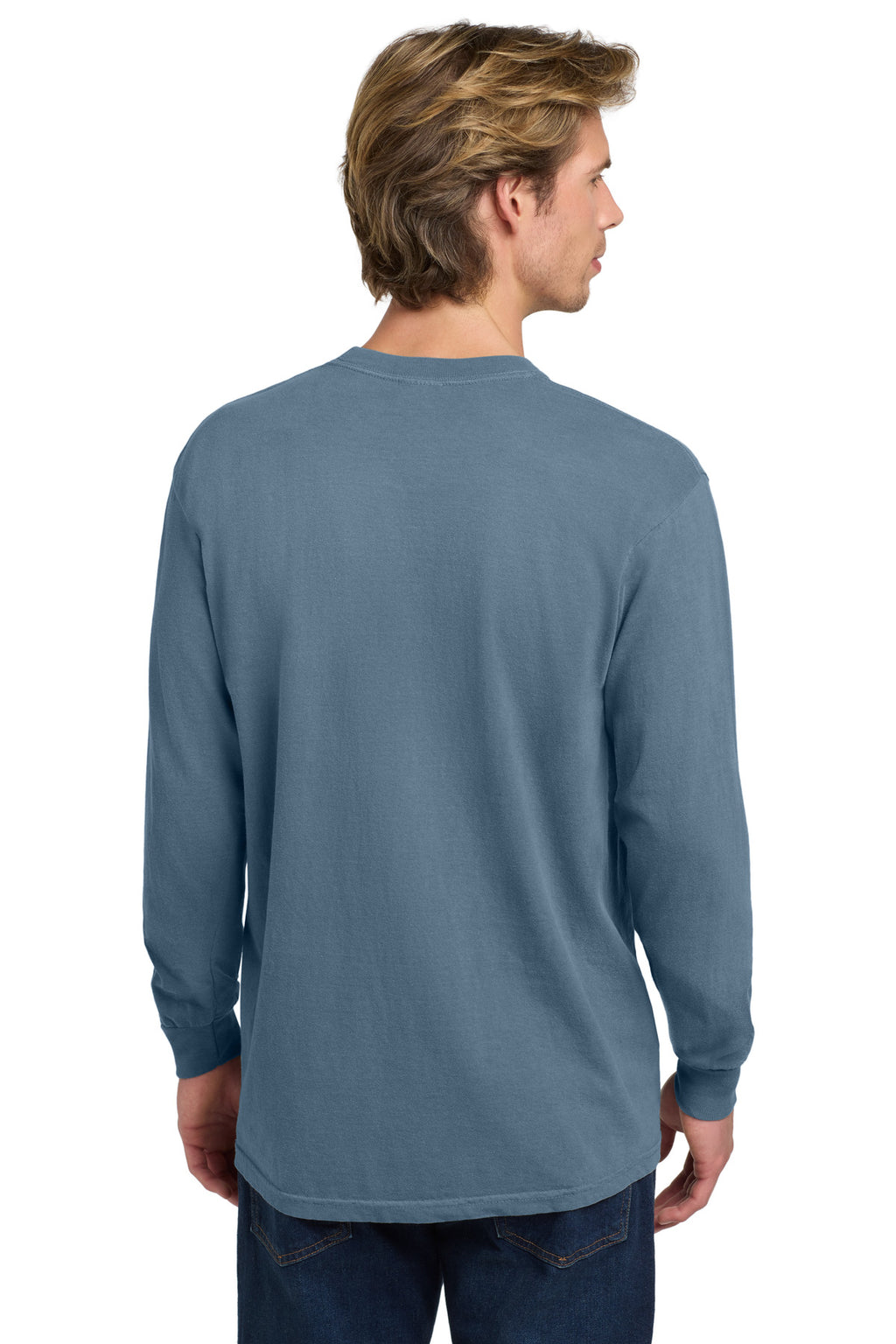 COMFORT COLORS Heavyweight Ring Spun Long Sleeve Tee. 6014 - Blue Jean - back