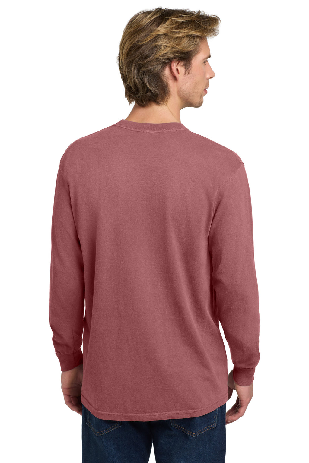 COMFORT COLORS Heavyweight Ring Spun Long Sleeve Tee. 6014 - Brick - back