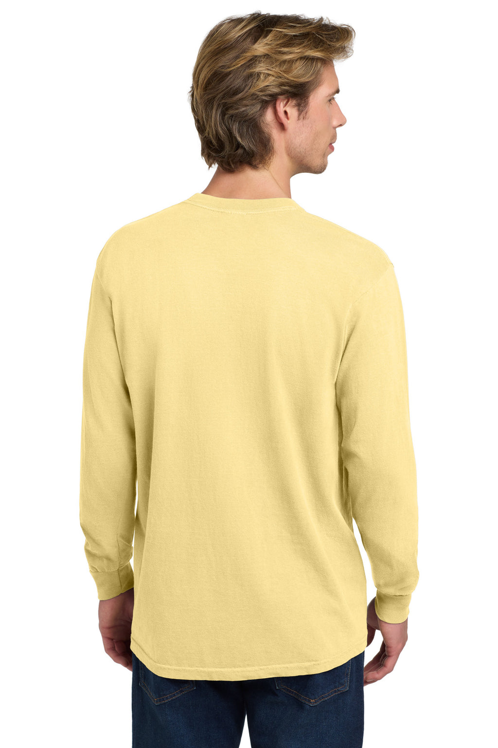 COMFORT COLORS Heavyweight Ring Spun Long Sleeve Tee. 6014 - Butter - back