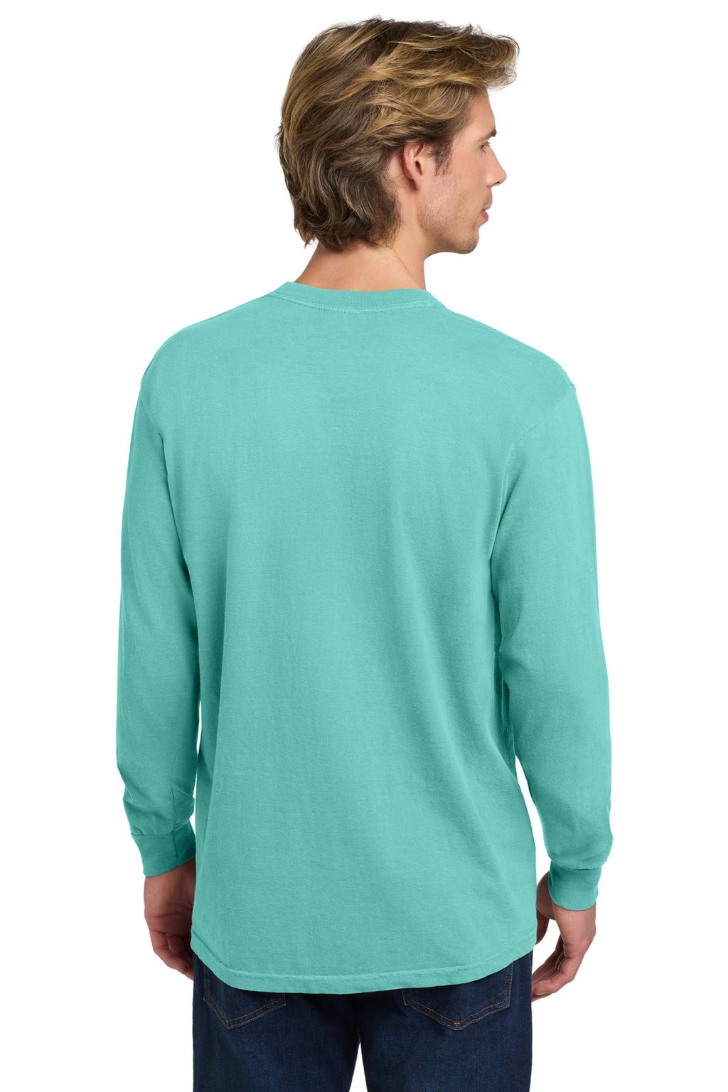 COMFORT COLORS Heavyweight Ring Spun Long Sleeve Tee. 6014 - Chalky Mint - back