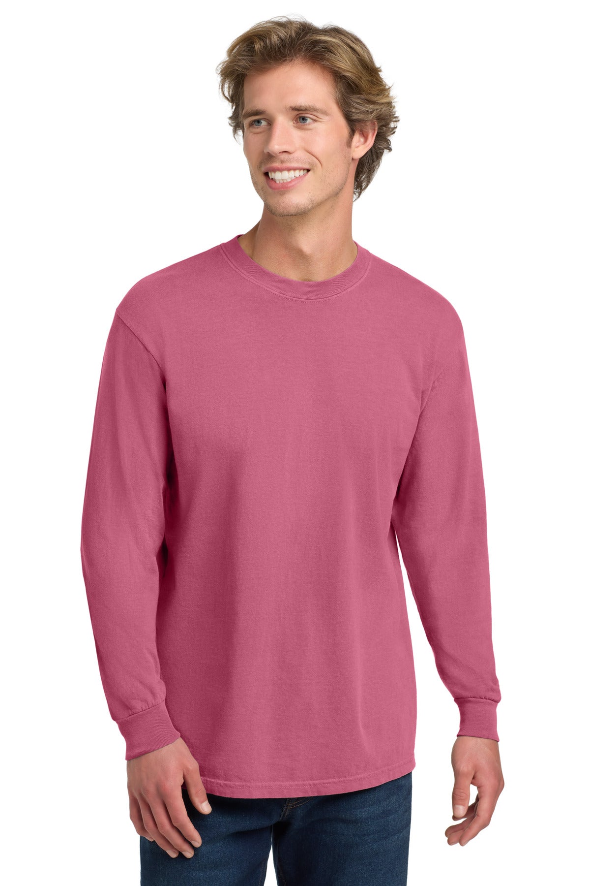 COMFORT COLORS Heavyweight Ring Spun Long Sleeve Tee. 6014 - Crunchberry - front