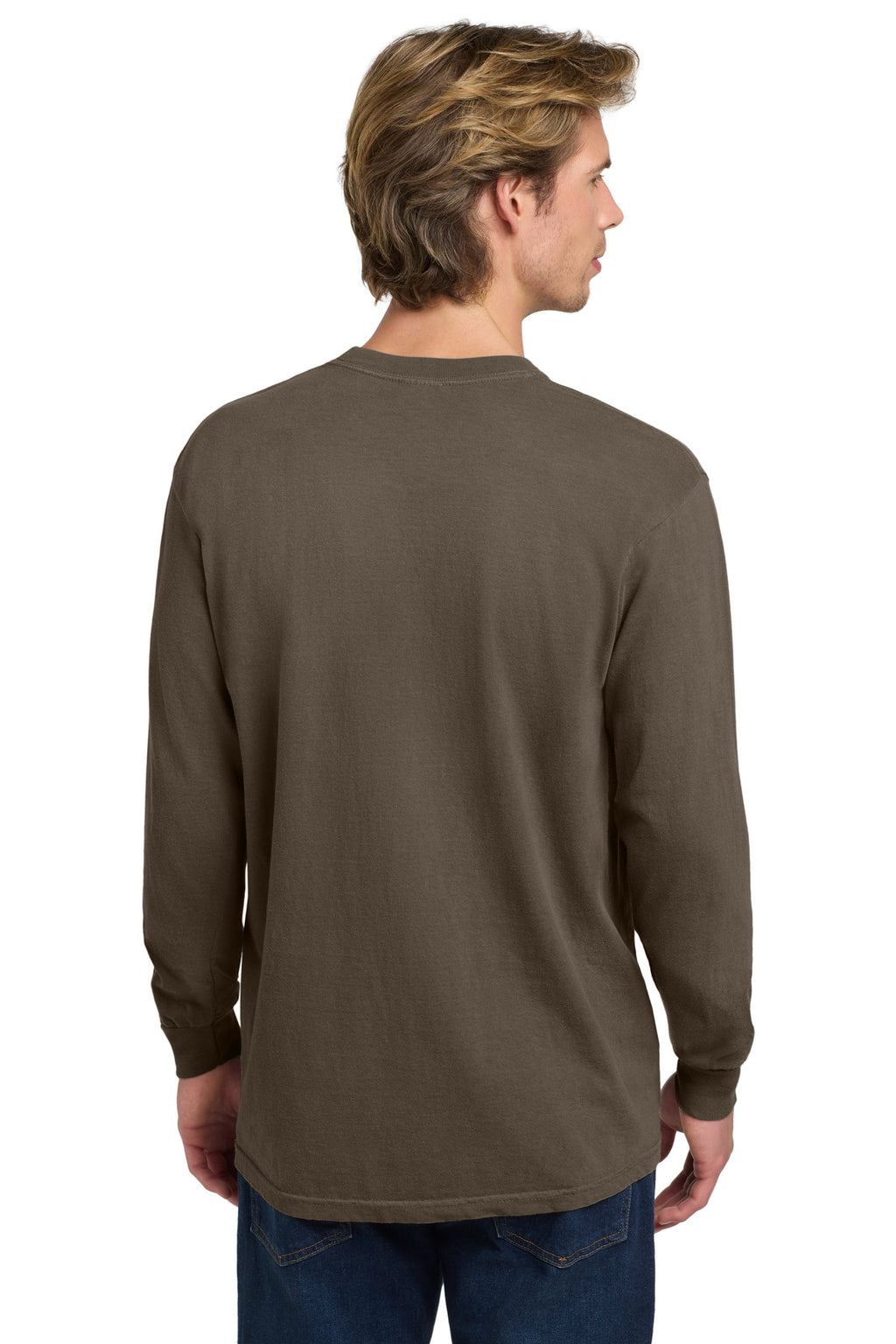 COMFORT COLORS Heavyweight Ring Spun Long Sleeve Tee. 6014 - Espresso - back
