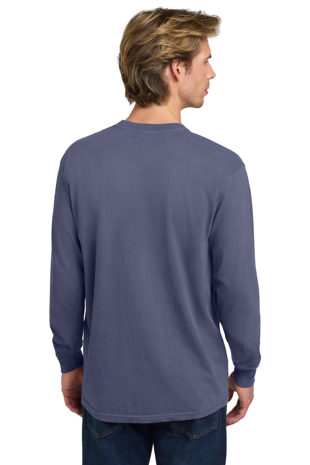 COMFORT COLORS Heavyweight Ring Spun Long Sleeve Tee. 6014 - Grape - back