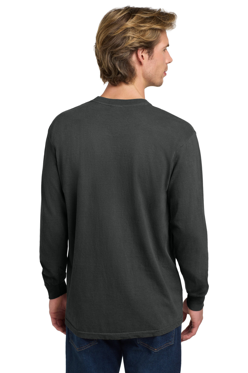 COMFORT COLORS Heavyweight Ring Spun Long Sleeve Tee. 6014 - Graphite - back