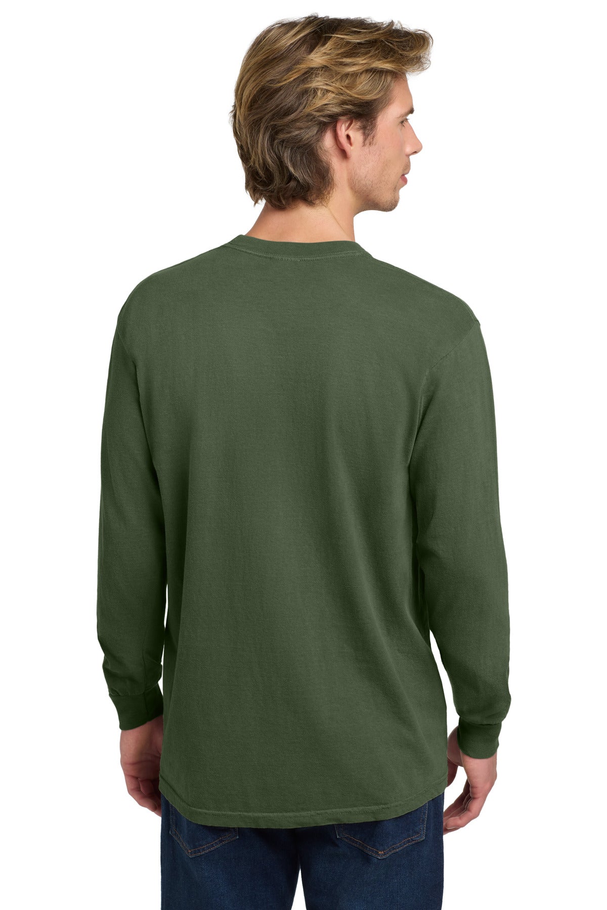 COMFORT COLORS Heavyweight Ring Spun Long Sleeve Tee. 6014 - Hemp - back