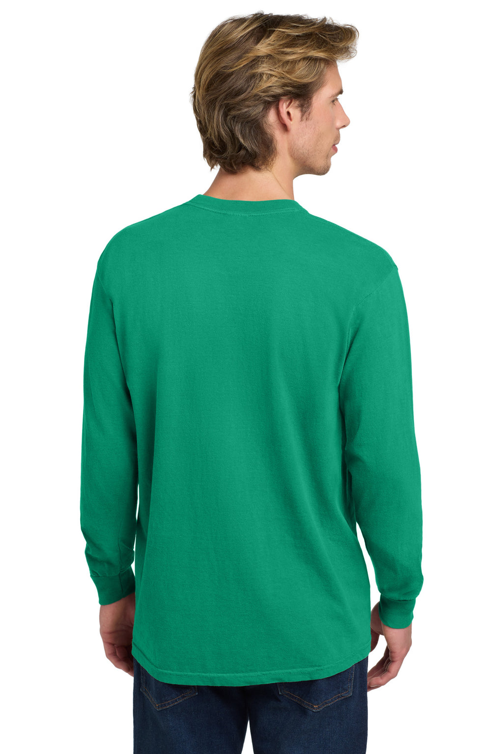 COMFORT COLORS Heavyweight Ring Spun Long Sleeve Tee. 6014 - Island Green - back