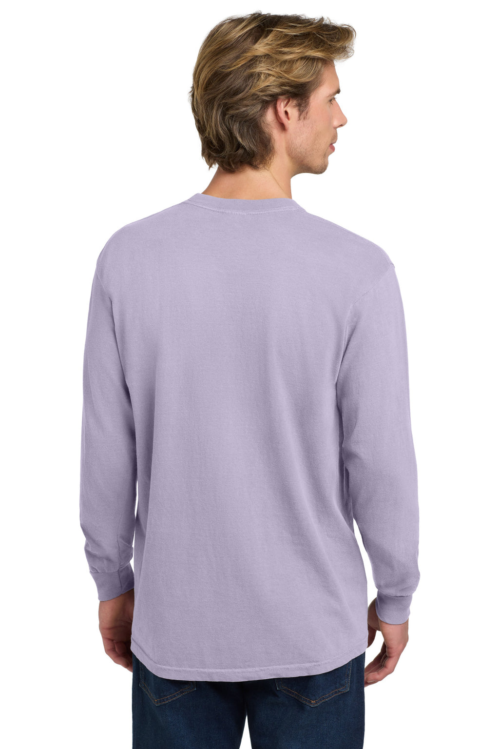 COMFORT COLORS Heavyweight Ring Spun Long Sleeve Tee. 6014 - Orchid - back