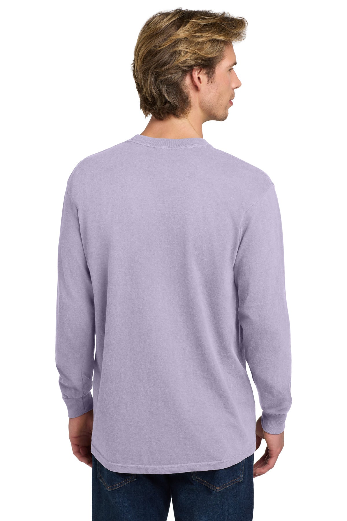 COMFORT COLORS Heavyweight Ring Spun Long Sleeve Tee. 6014 - Orchid - back