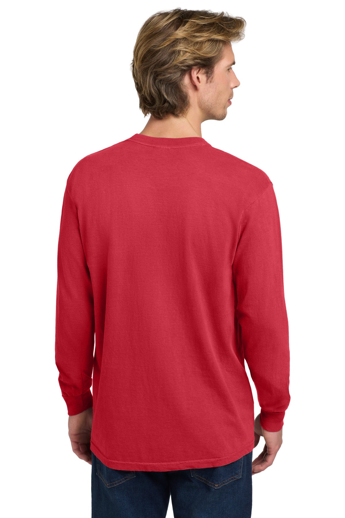 COMFORT COLORS Heavyweight Ring Spun Long Sleeve Tee. 6014 - Paprika - back