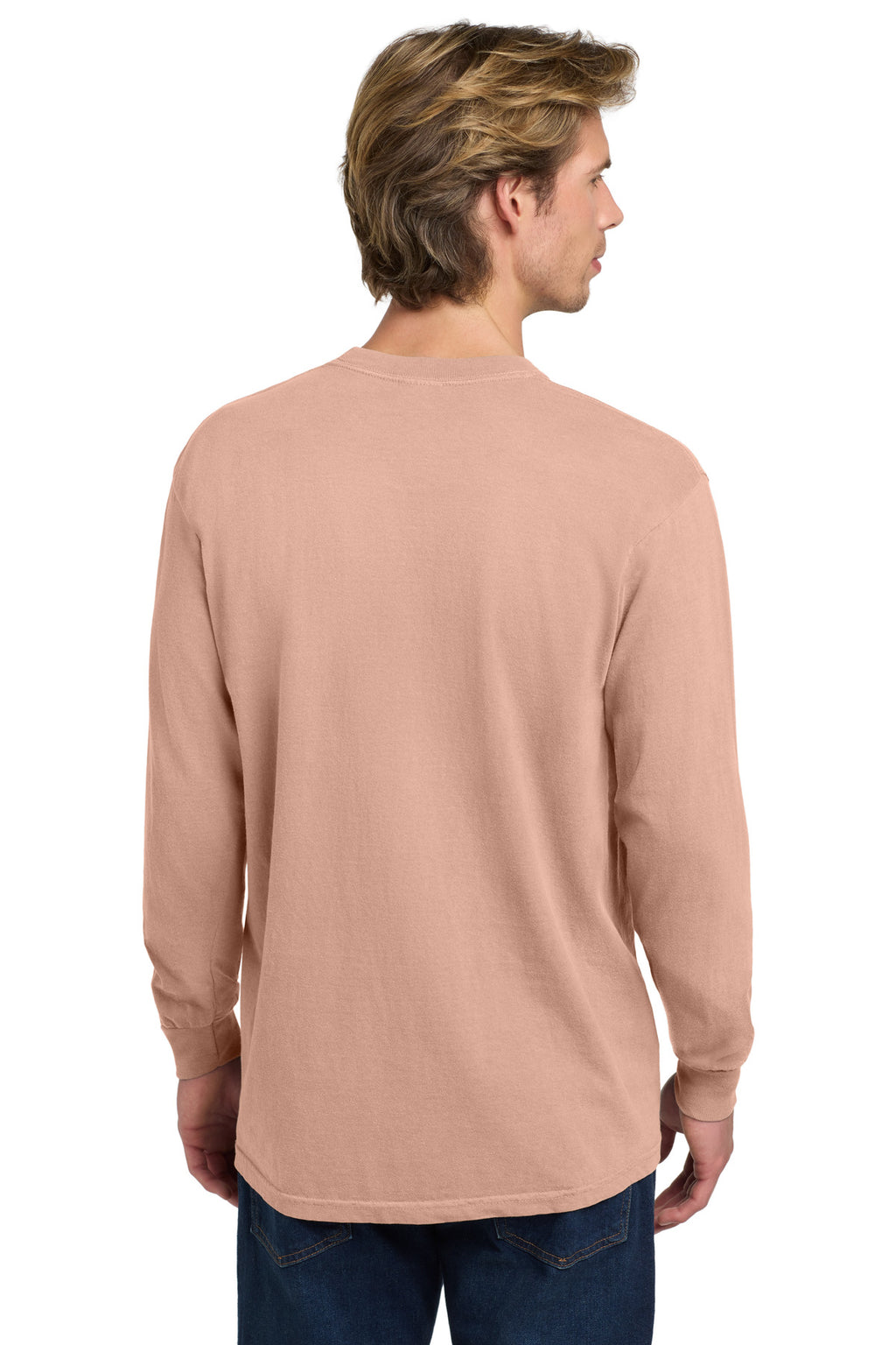 COMFORT COLORS Heavyweight Ring Spun Long Sleeve Tee. 6014 - Peachy - back