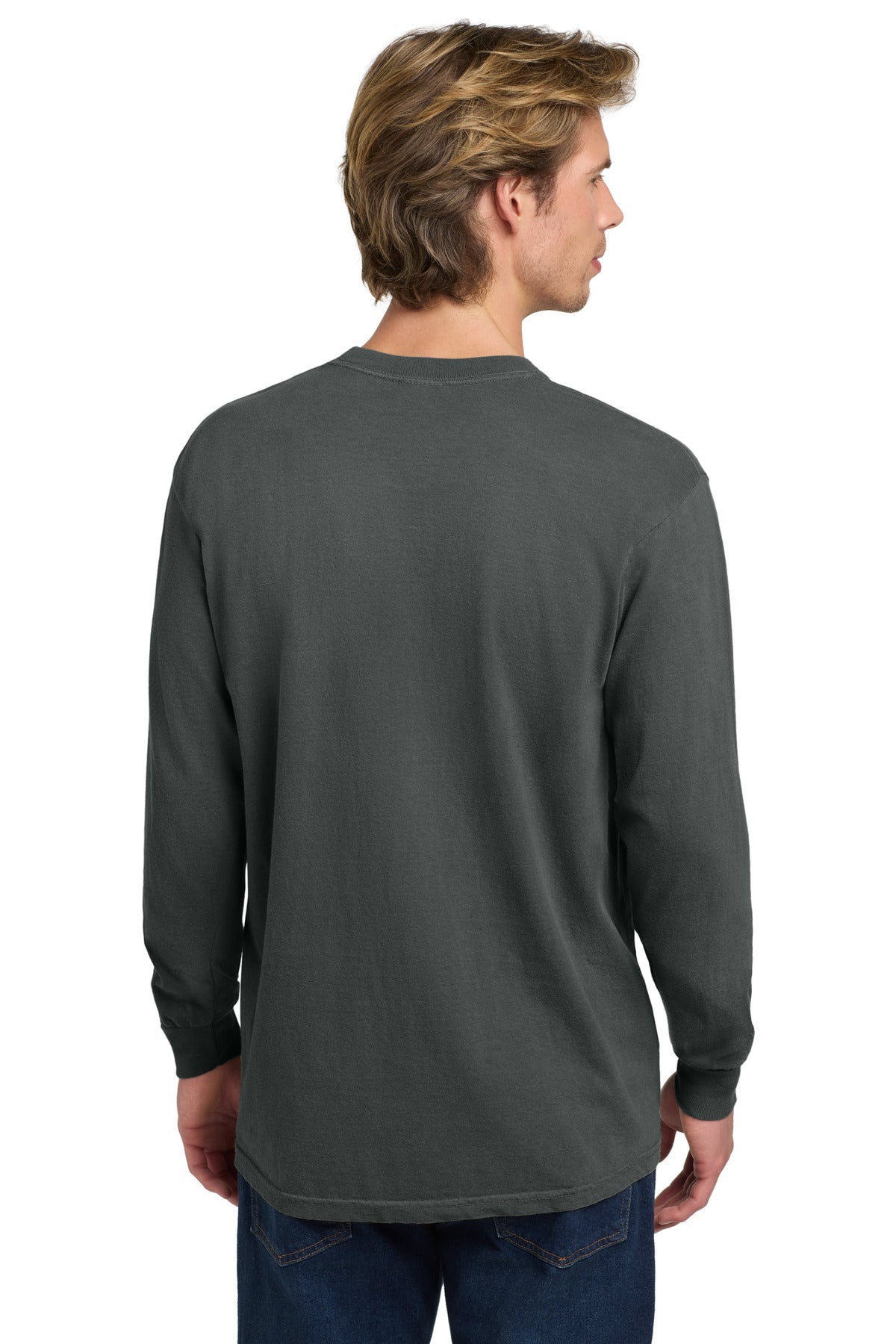 COMFORT COLORS Heavyweight Ring Spun Long Sleeve Tee. 6014 - Pepper - back
