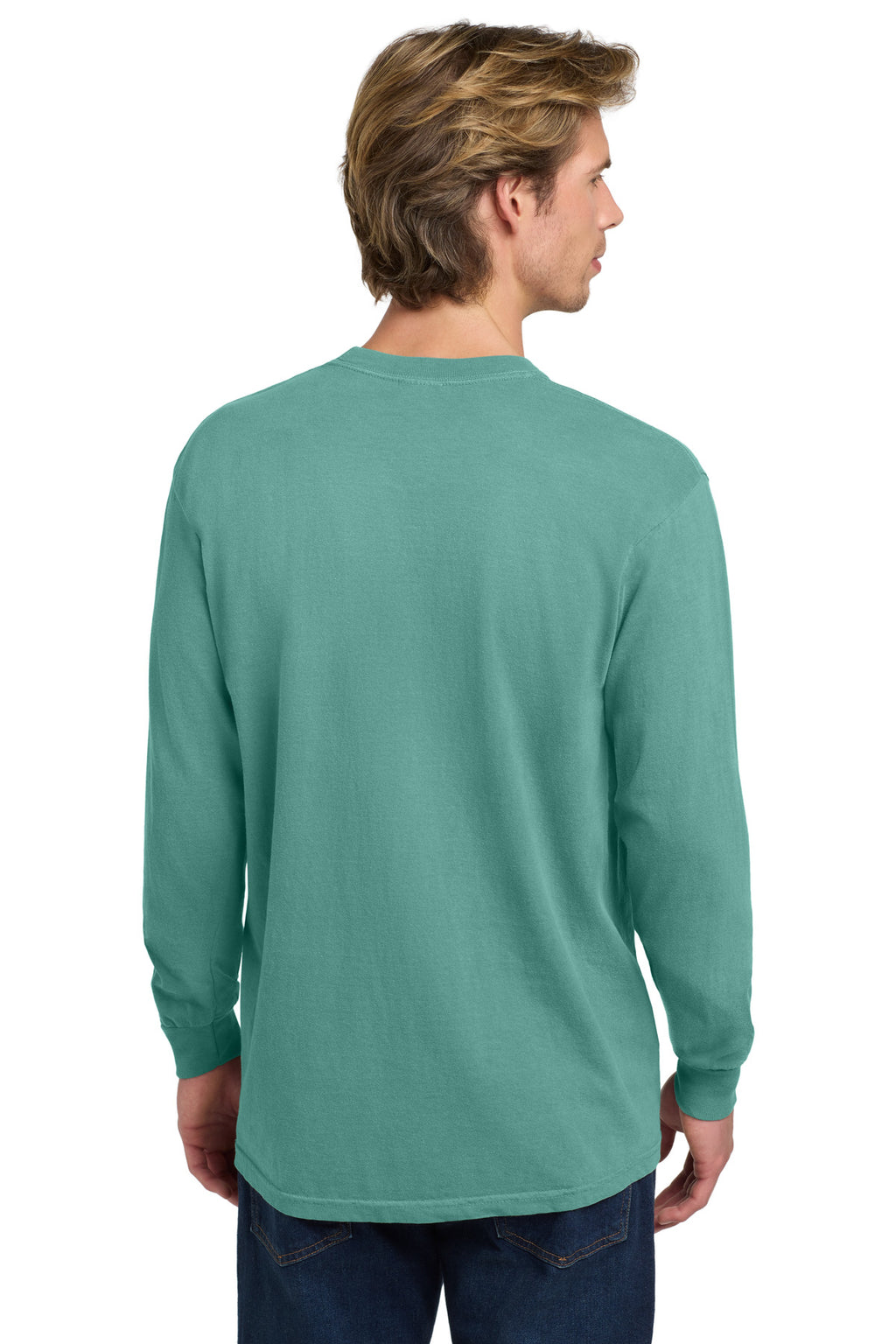 COMFORT COLORS Heavyweight Ring Spun Long Sleeve Tee. 6014 - Seafoam - back