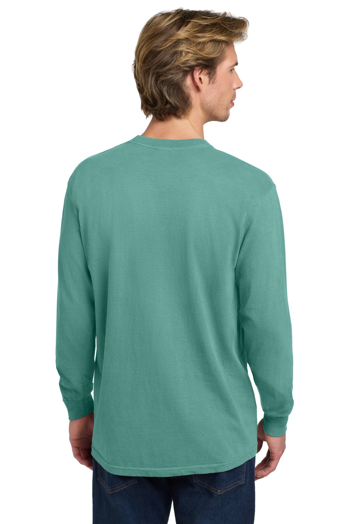 COMFORT COLORS Heavyweight Ring Spun Long Sleeve Tee. 6014 - Seafoam - back