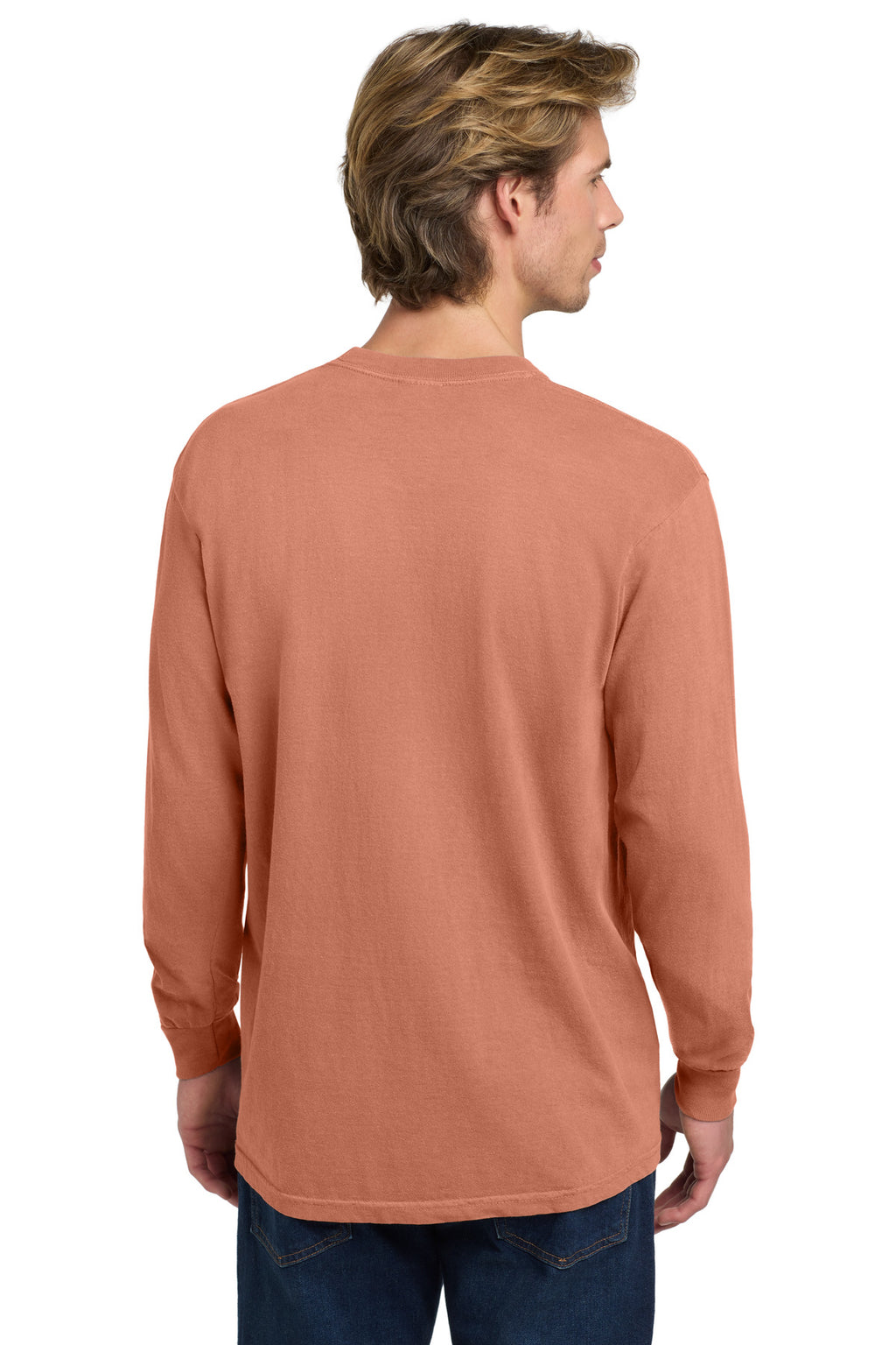 COMFORT COLORS Heavyweight Ring Spun Long Sleeve Tee. 6014 - Terracotta - back