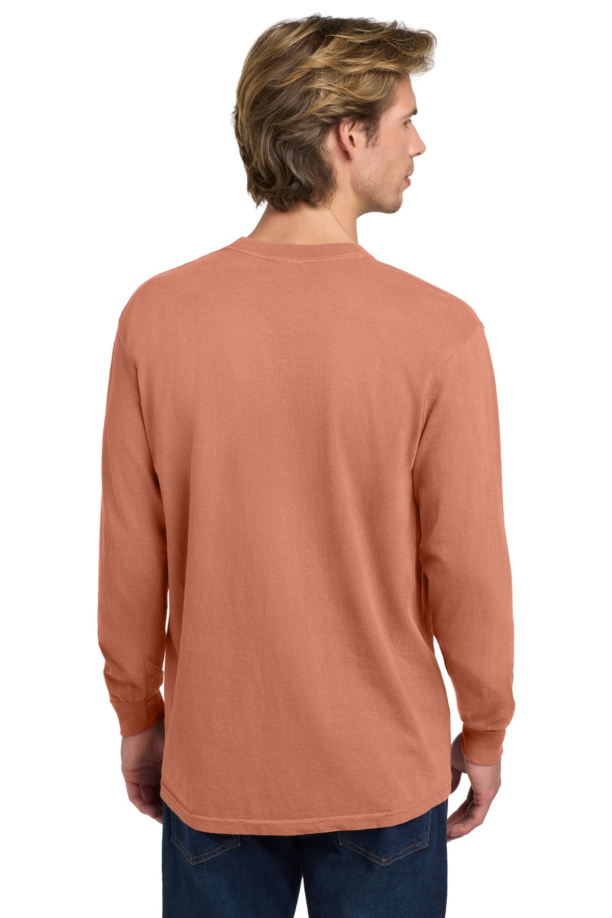 COMFORT COLORS Heavyweight Ring Spun Long Sleeve Tee. 6014 - Terracotta - back