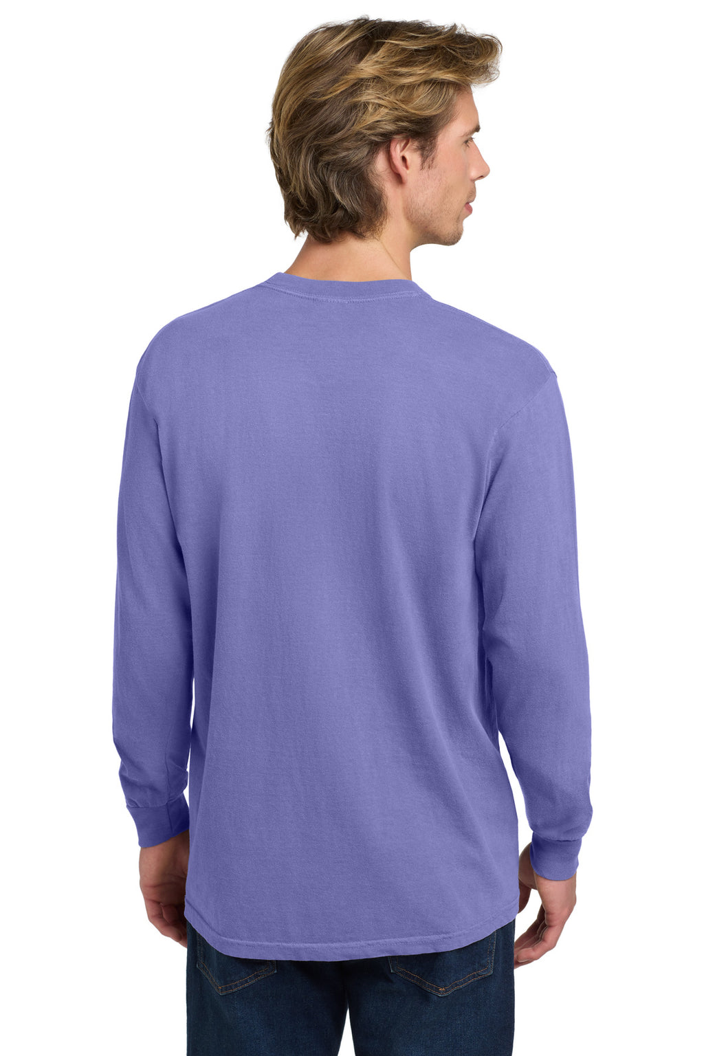 COMFORT COLORS Heavyweight Ring Spun Long Sleeve Tee. 6014 - Violet - back