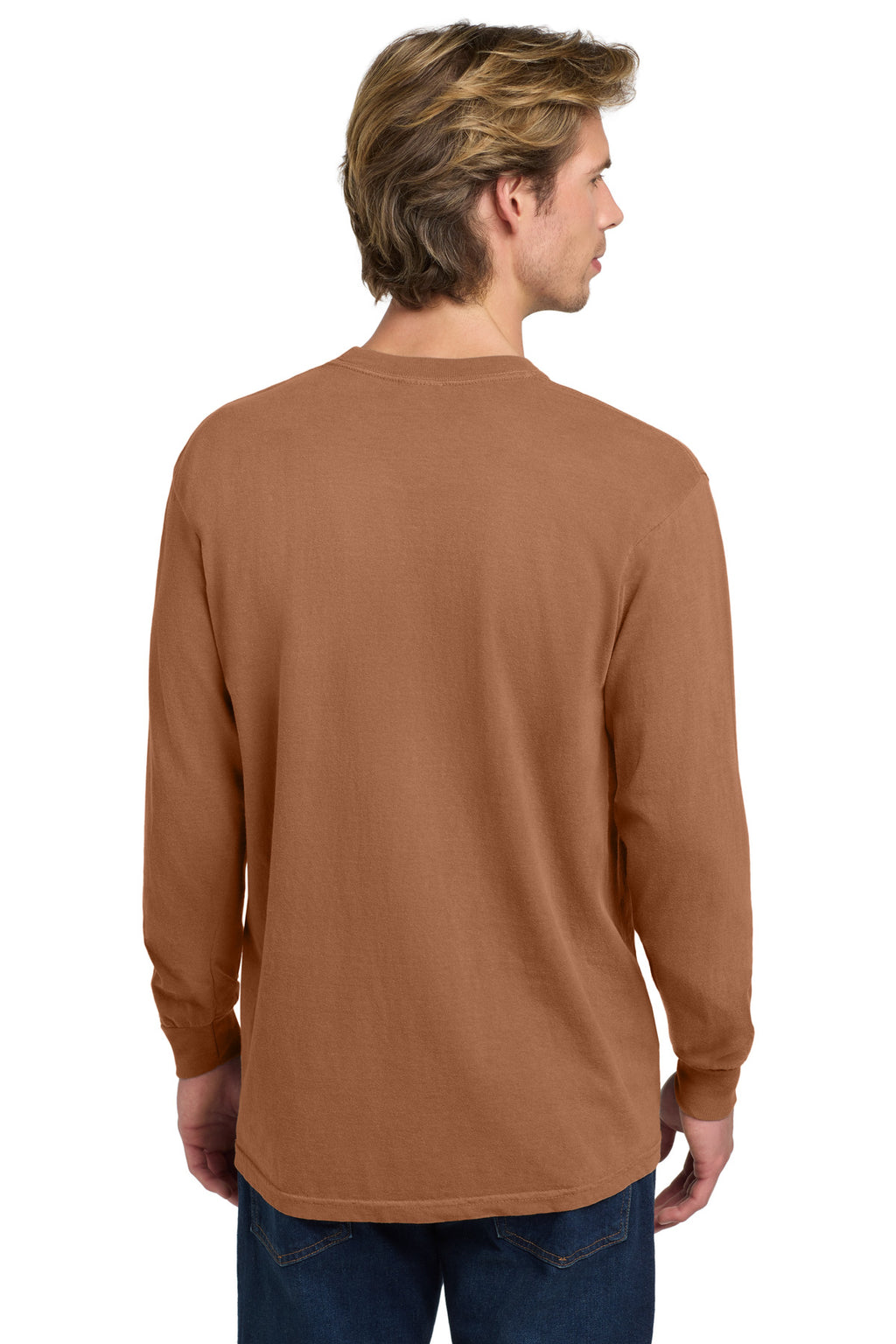 COMFORT COLORS Heavyweight Ring Spun Long Sleeve Tee. 6014 - Yam - back