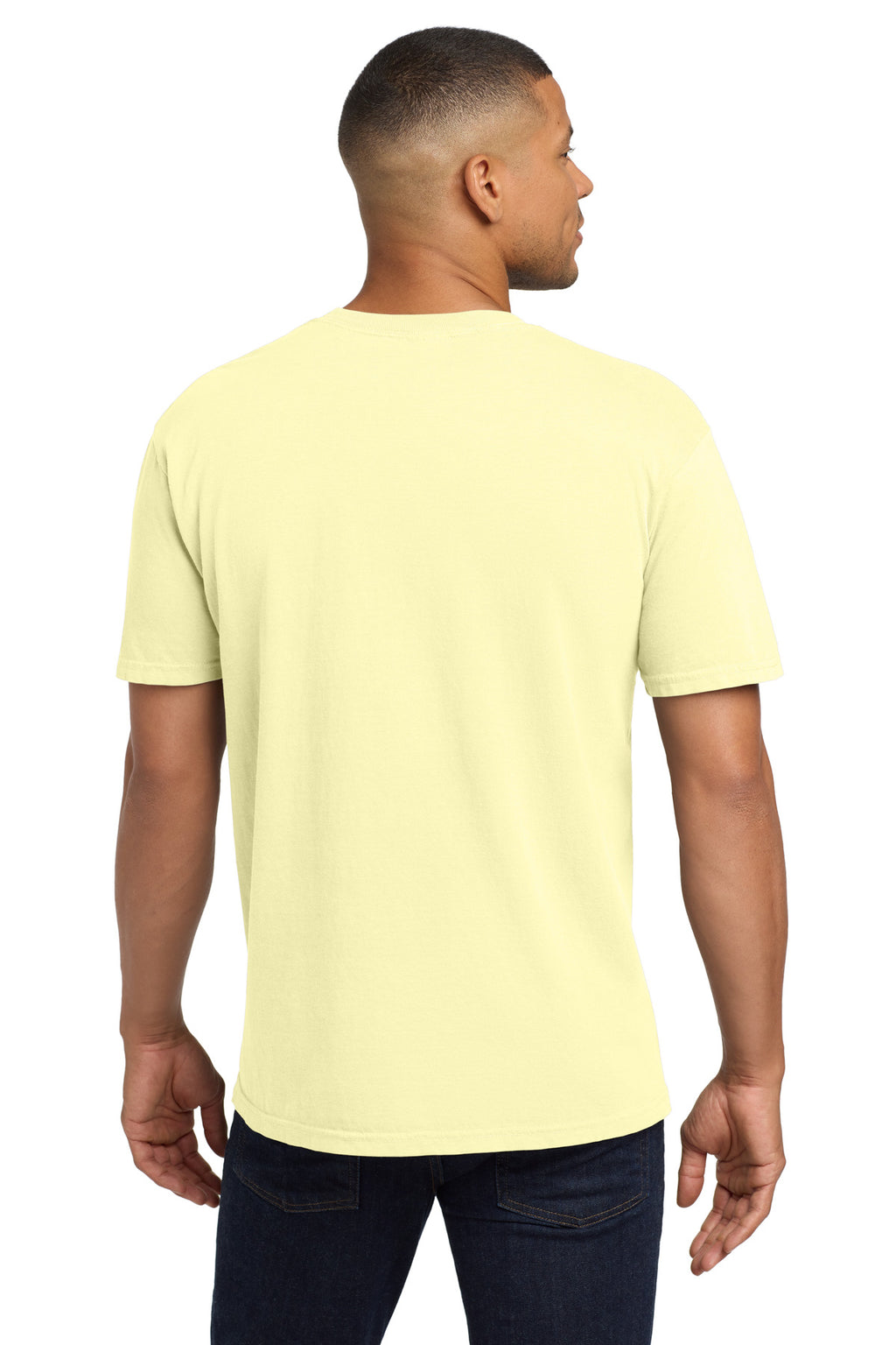 COMFORT COLORS Heavyweight Ring Spun Pocket Tee. 6030 - Banana - back