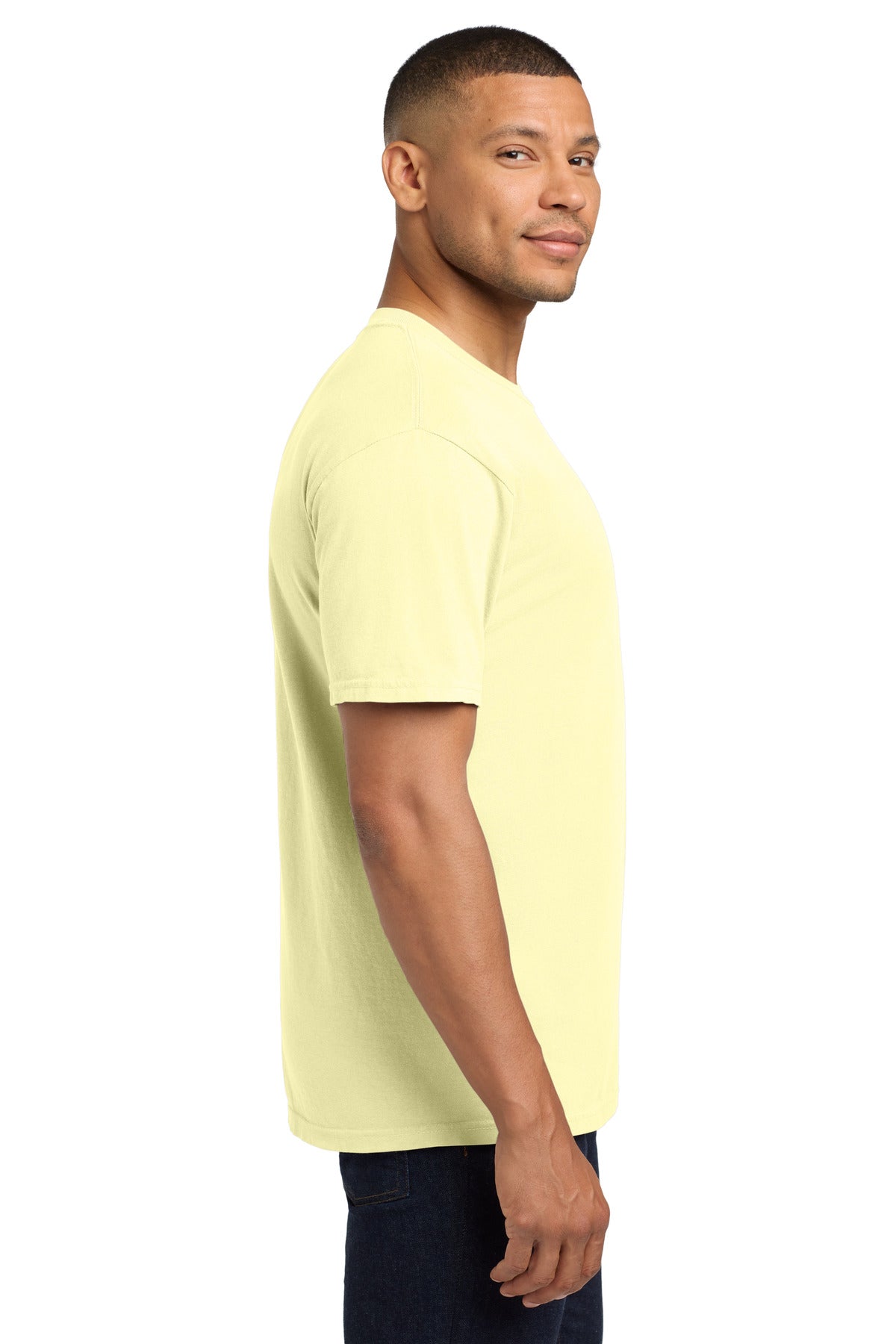 COMFORT COLORS Heavyweight Ring Spun Pocket Tee. 6030 - Banana - side