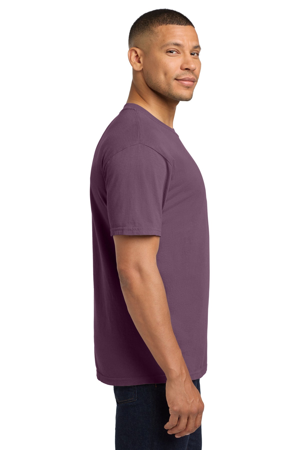 COMFORT COLORS Heavyweight Ring Spun Pocket Tee. 6030 - Berry - side