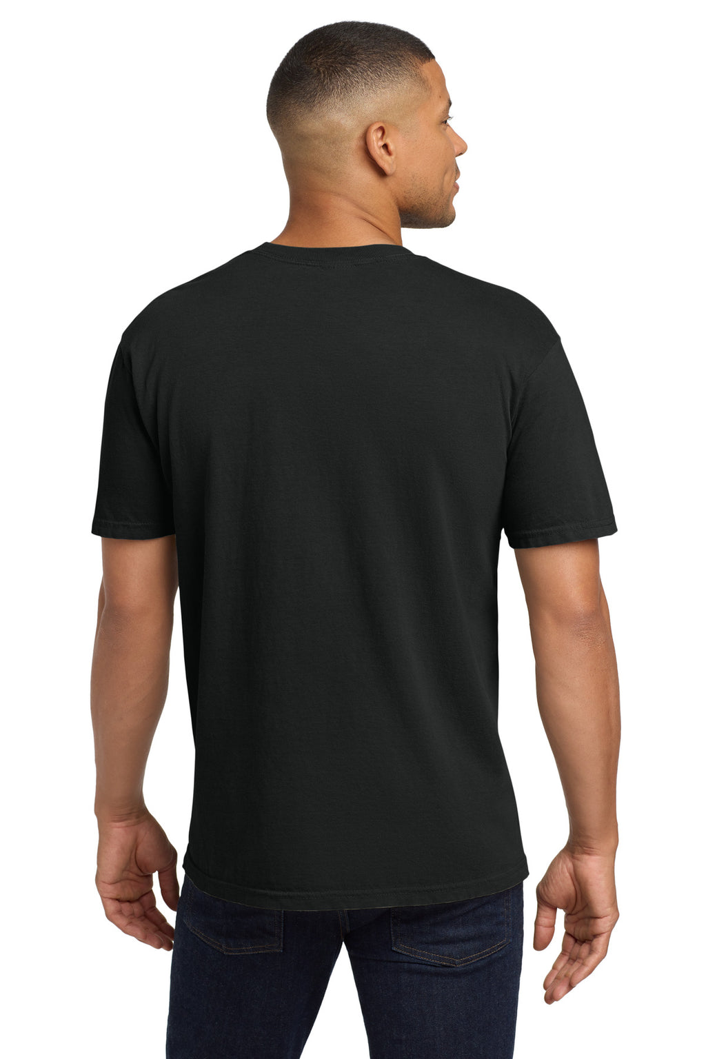 COMFORT COLORS Heavyweight Ring Spun Pocket Tee. 6030 - Black - back