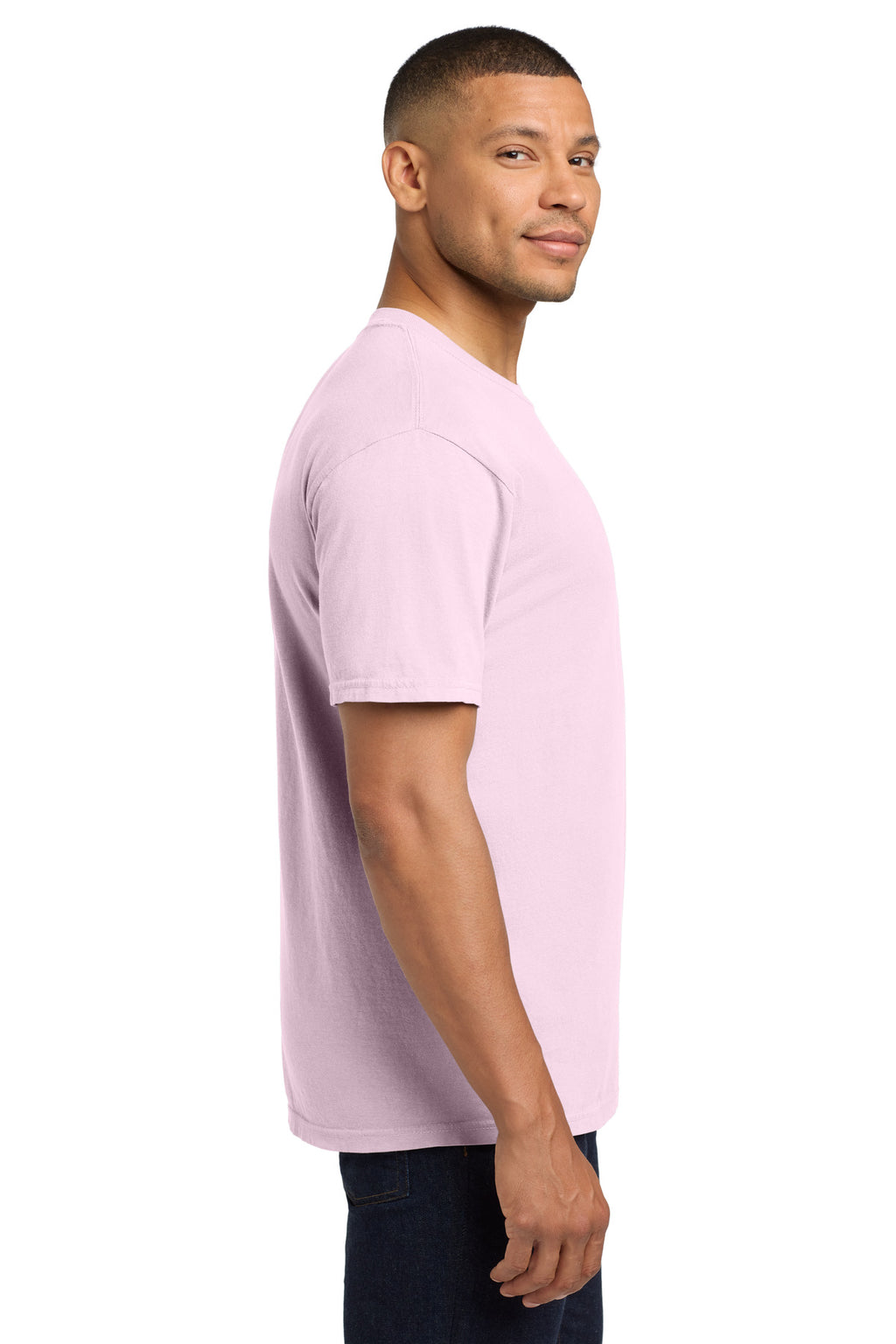 COMFORT COLORS Heavyweight Ring Spun Pocket Tee. 6030 - Blossom - side