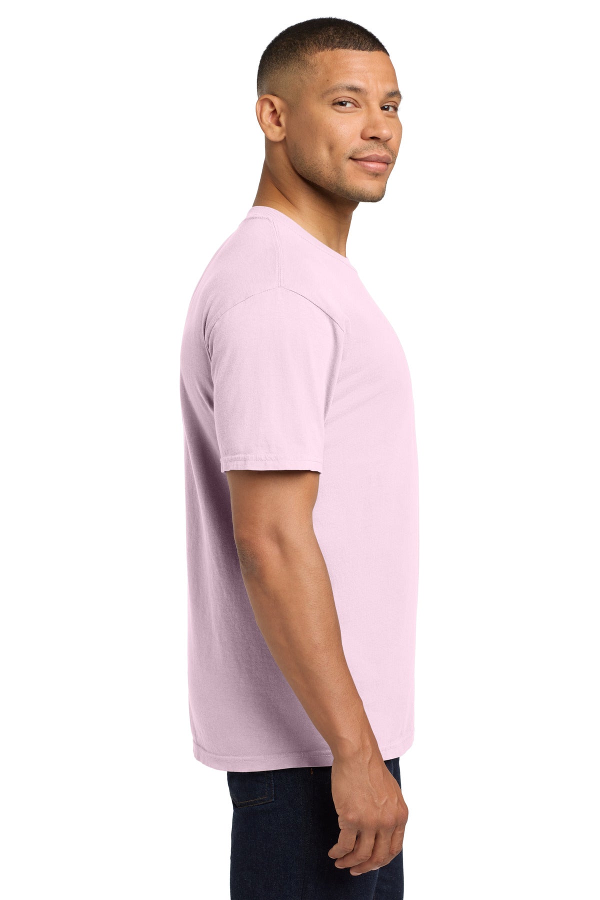 COMFORT COLORS Heavyweight Ring Spun Pocket Tee. 6030 - Blossom - side
