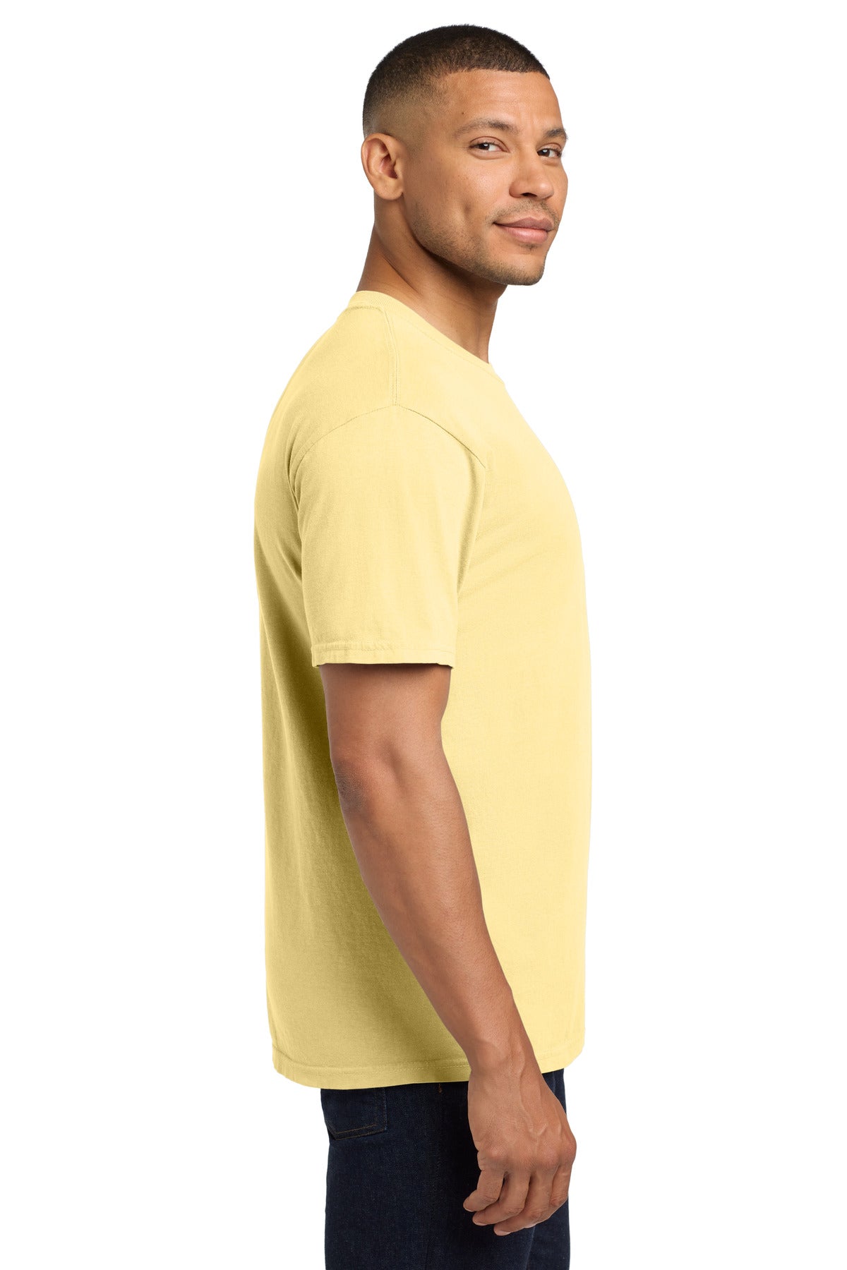 COMFORT COLORS Heavyweight Ring Spun Pocket Tee. 6030 - Butter - side