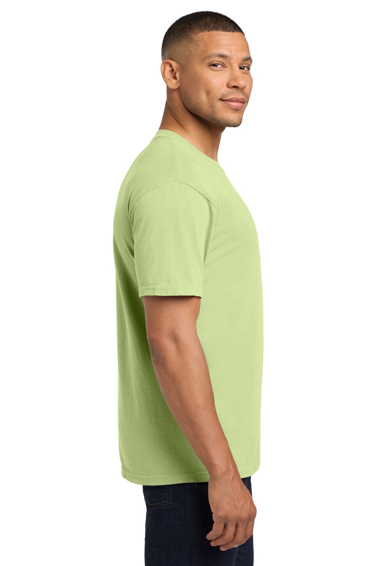 COMFORT COLORS Heavyweight Ring Spun Pocket Tee. 6030 - Celadon - side