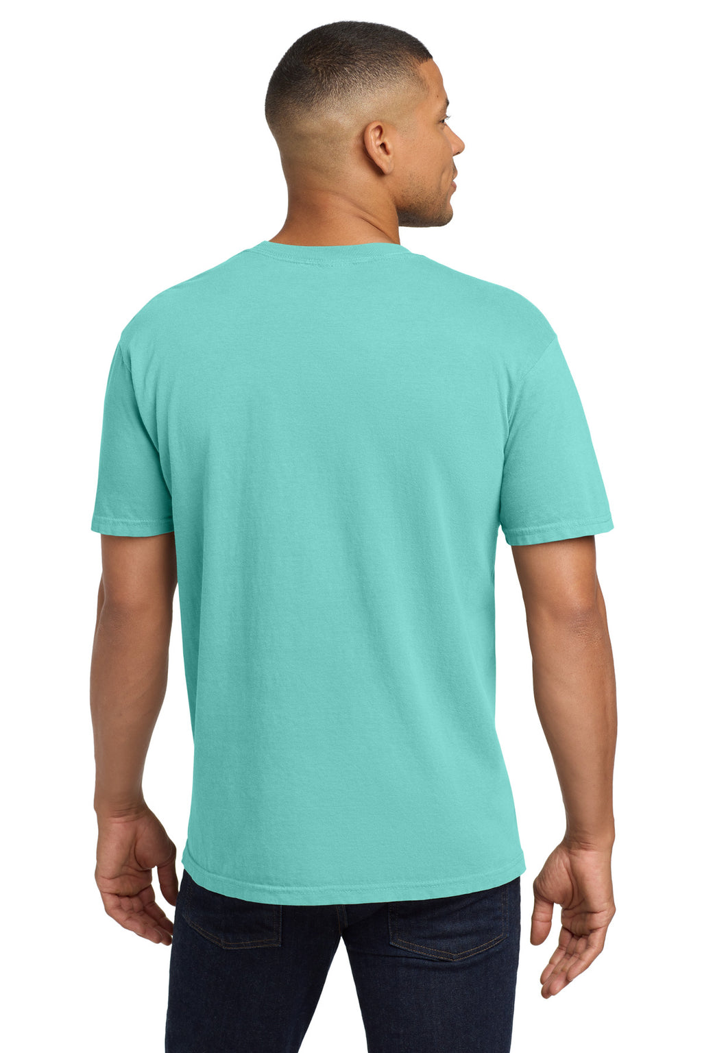 COMFORT COLORS Heavyweight Ring Spun Pocket Tee. 6030 - Chalky Mint - back
