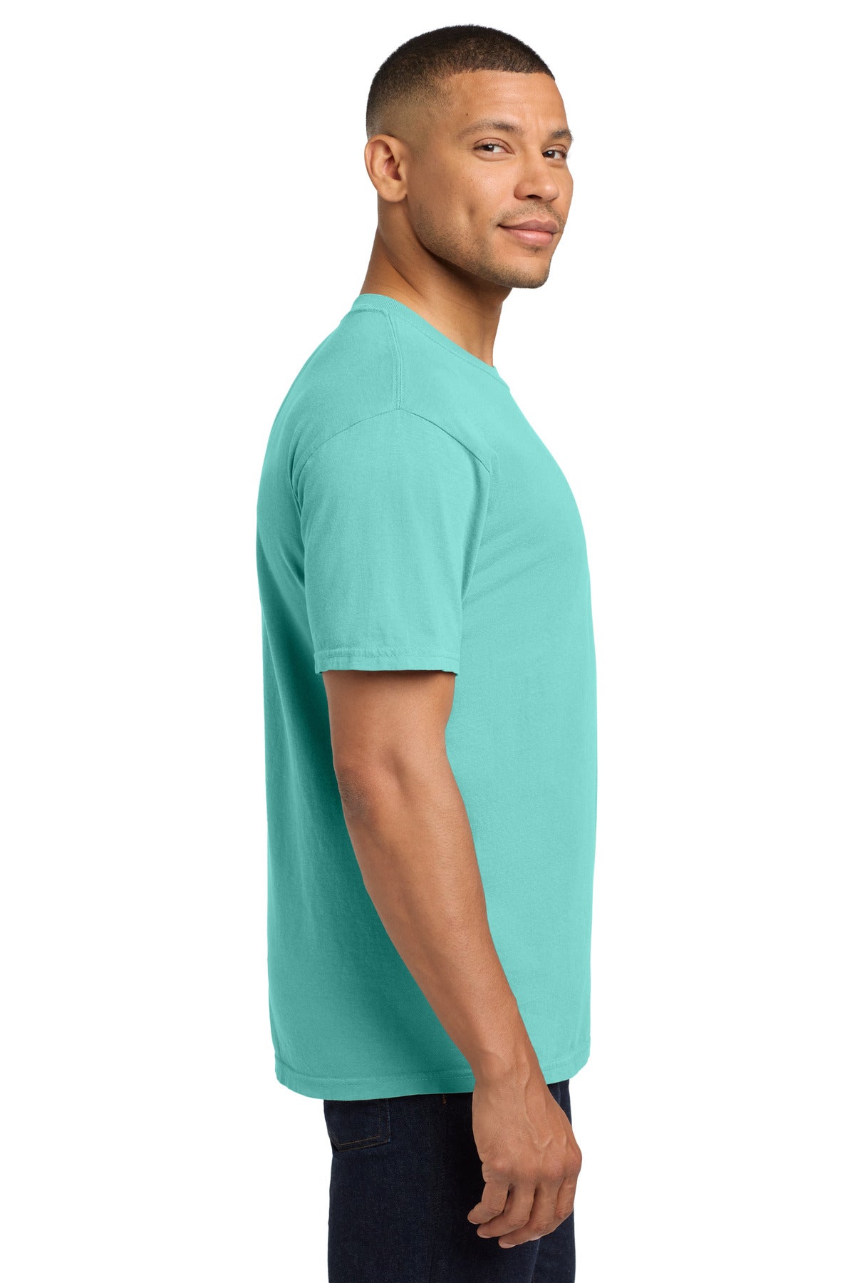COMFORT COLORS Heavyweight Ring Spun Pocket Tee. 6030 - Chalky Mint - side