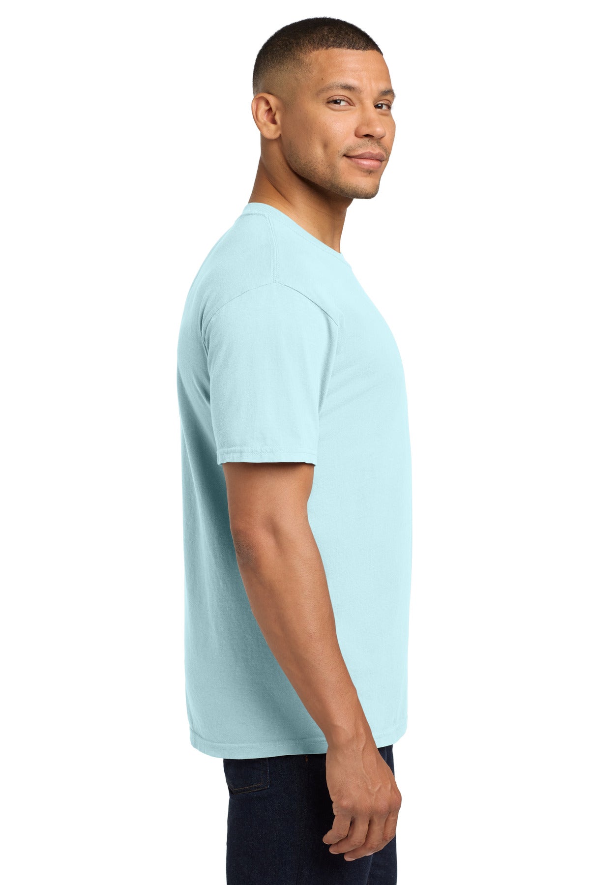 COMFORT COLORS Heavyweight Ring Spun Pocket Tee. 6030 - Chambray - side