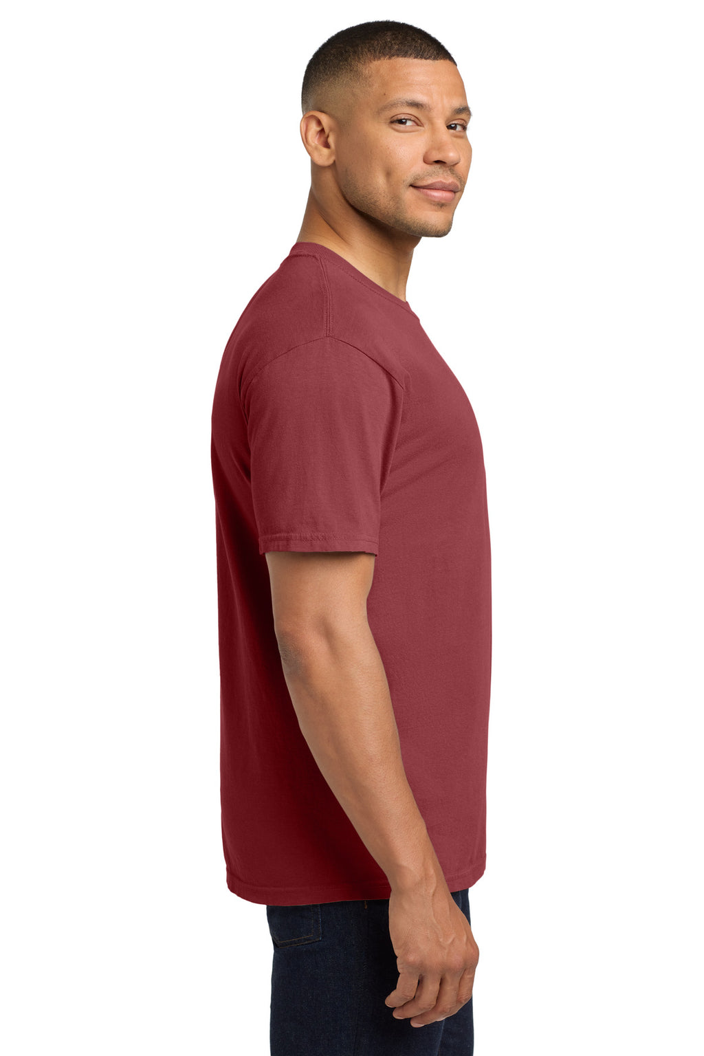 COMFORT COLORS Heavyweight Ring Spun Pocket Tee. 6030 - Chili - side