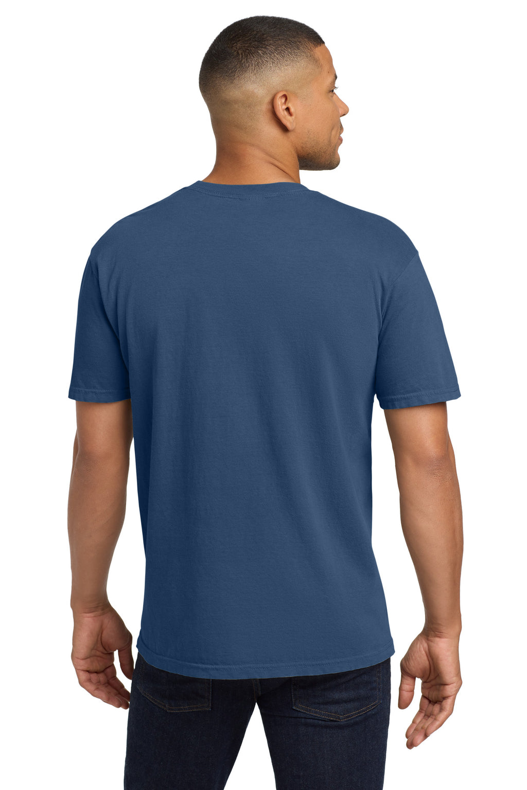 COMFORT COLORS Heavyweight Ring Spun Pocket Tee. 6030 - China Blue - back