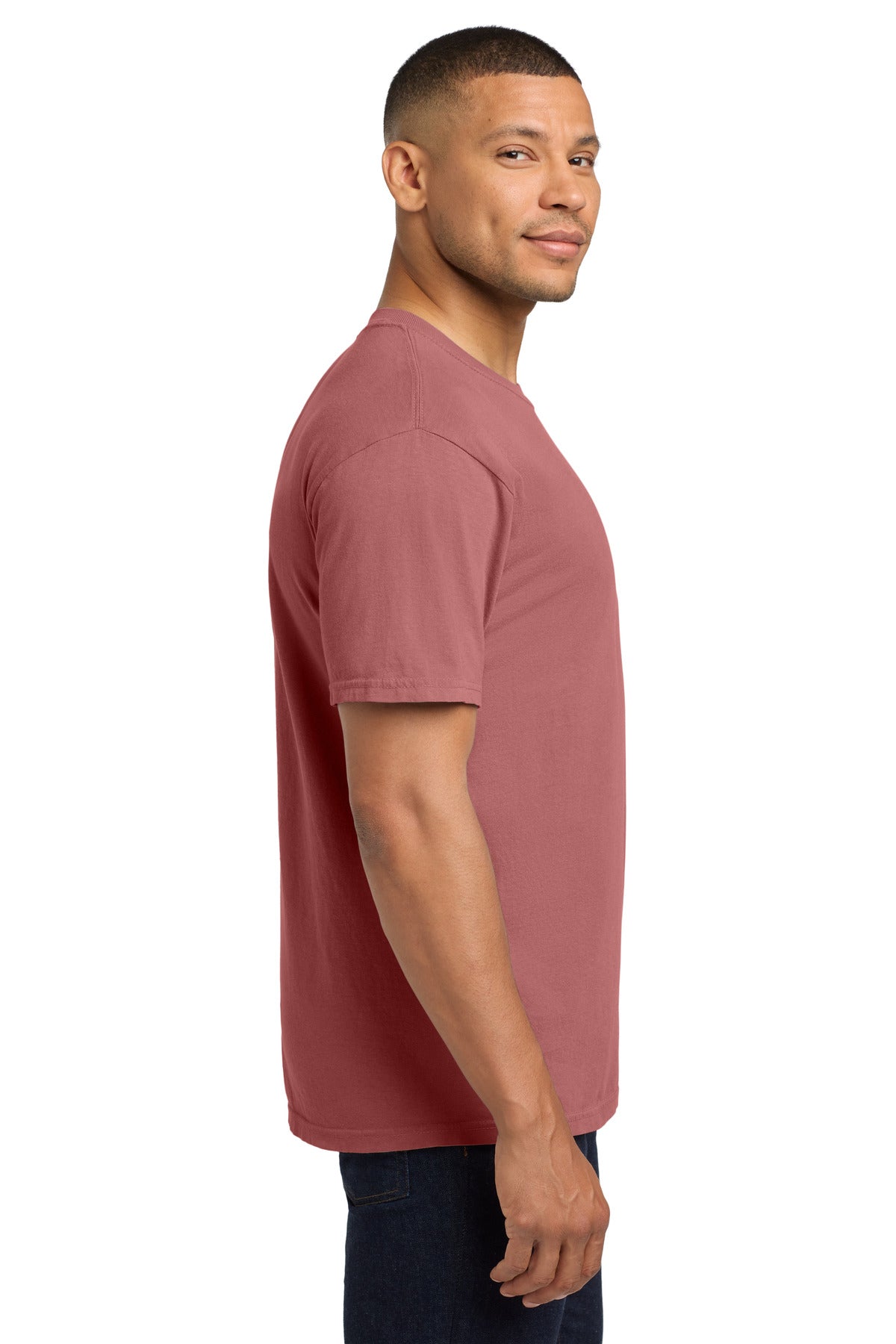 COMFORT COLORS Heavyweight Ring Spun Pocket Tee. 6030 - Crimson - side