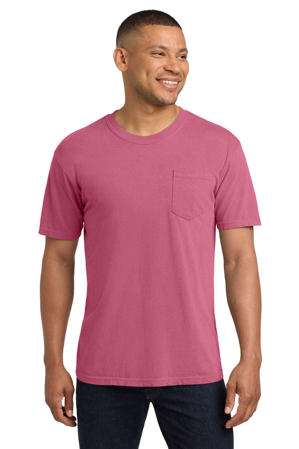 COMFORT COLORS Heavyweight Ring Spun Pocket Tee. 6030 - Crunchberry - front