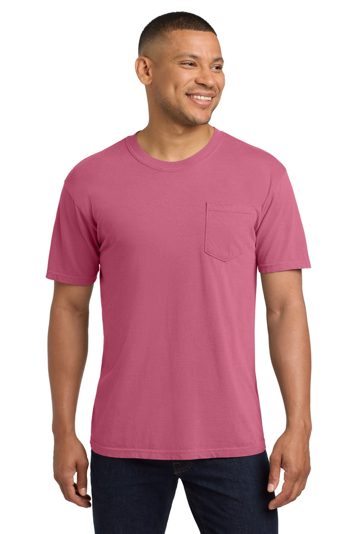 COMFORT COLORS Heavyweight Ring Spun Pocket Tee. 6030 - Crunchberry - front