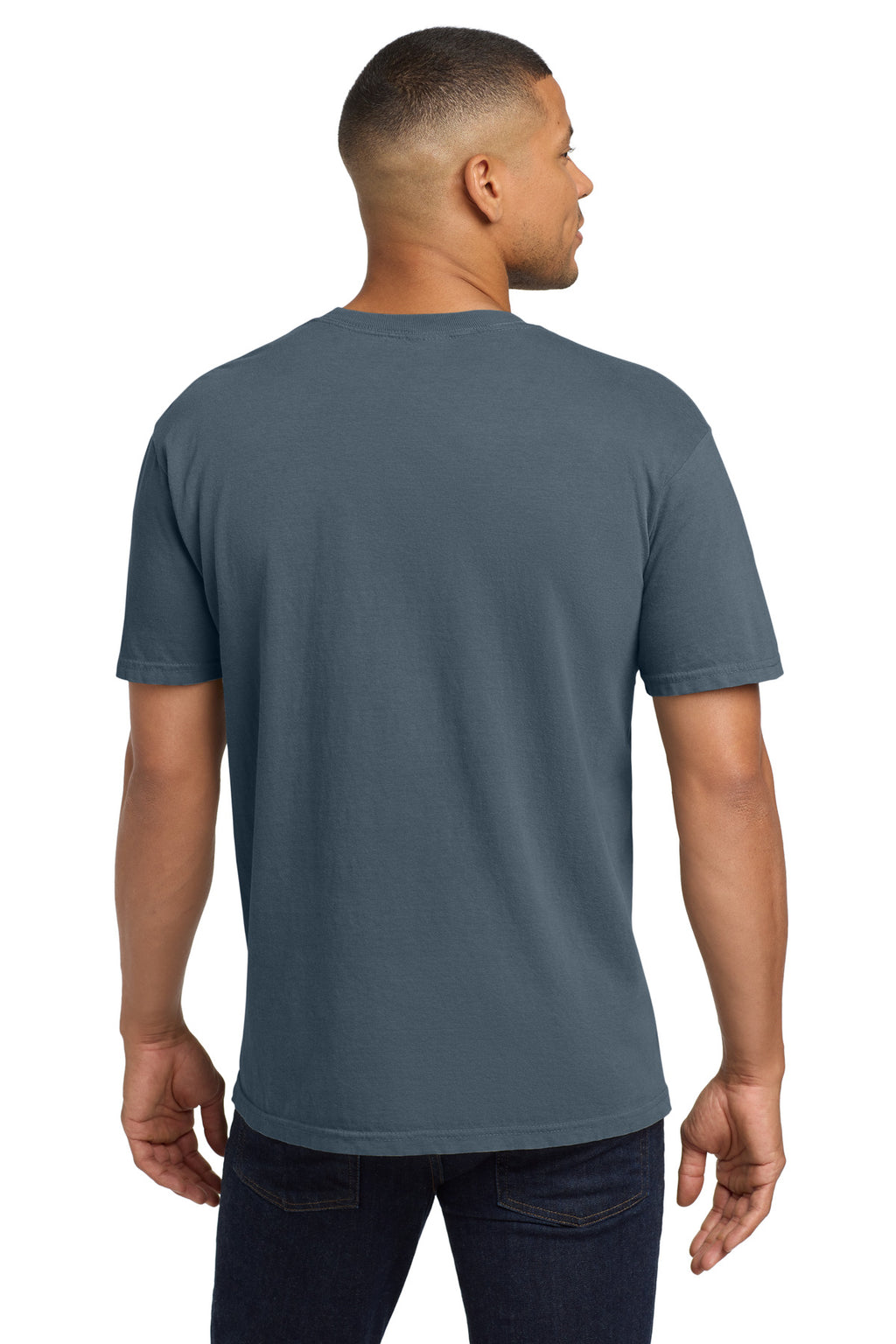 COMFORT COLORS Heavyweight Ring Spun Pocket Tee. 6030 - Denim - back