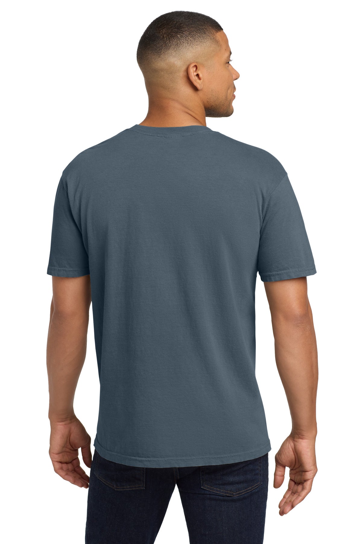 COMFORT COLORS Heavyweight Ring Spun Pocket Tee. 6030 - Denim - back