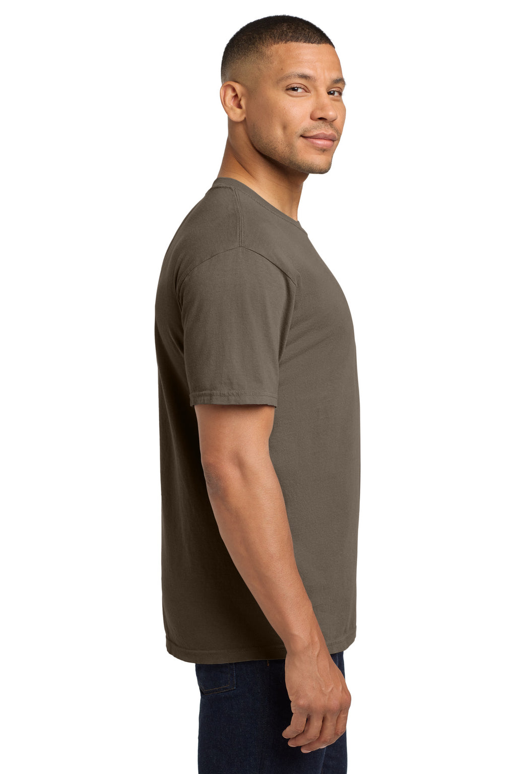 COMFORT COLORS Heavyweight Ring Spun Pocket Tee. 6030 - Espresso - side