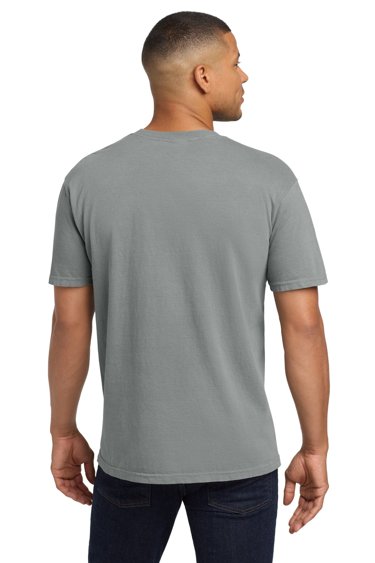COMFORT COLORS Heavyweight Ring Spun Pocket Tee. 6030 - Granite - back