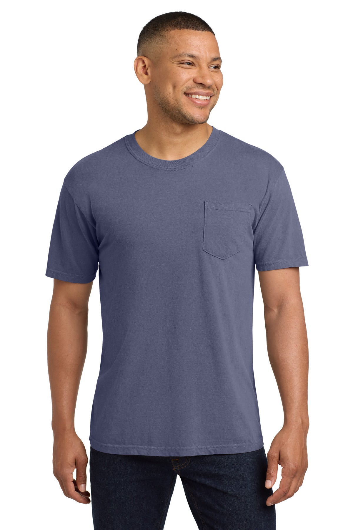 COMFORT COLORS Heavyweight Ring Spun Pocket Tee. 6030 - Grape - front