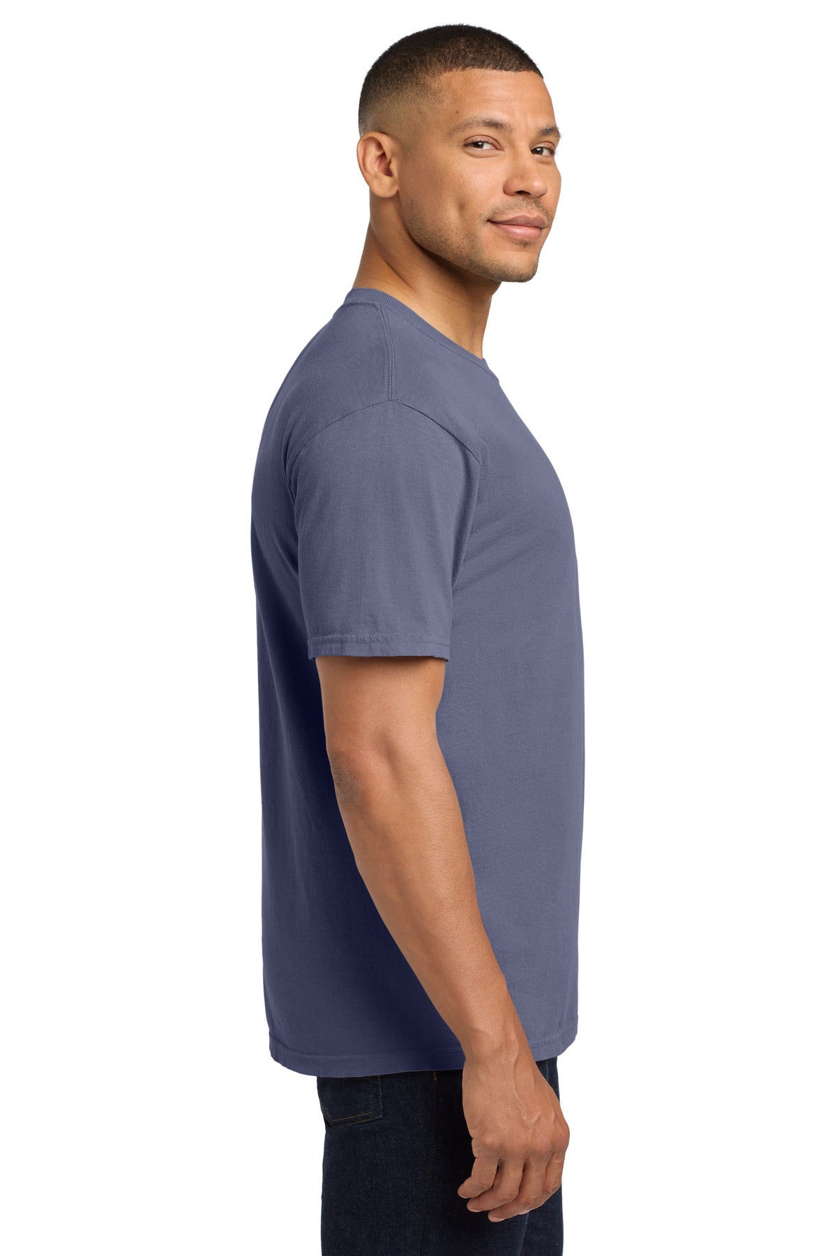 COMFORT COLORS Heavyweight Ring Spun Pocket Tee. 6030 - Grape - side